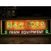 New "New Idea Farm Equipment" Painted Sign with Triple Stroke Neon 72"W x 24"H 